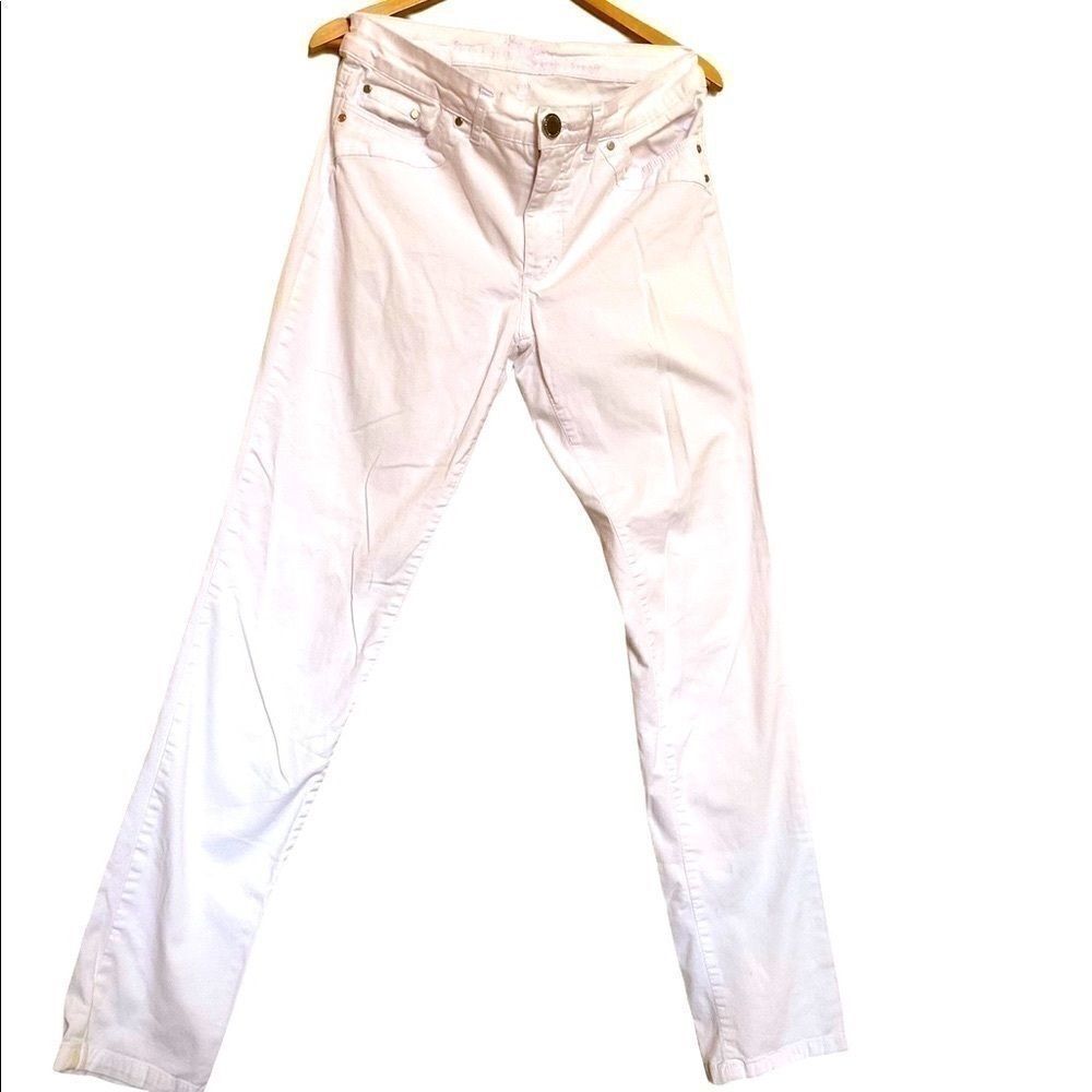 Beija Flor Jeans Lily White Straight Leg Jeans 8